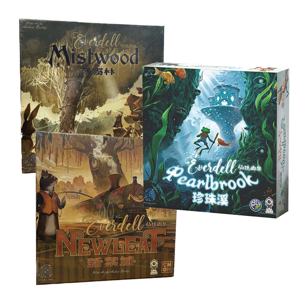 仙境幽谷:珍珠溪 + 新葉城 + 薄霧林擴充合集 Everdell: Pearlbrook + Newleaf + Mistwood Bundle