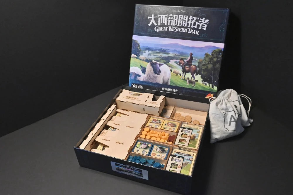 烏鴉盒子 大西部開拓者:紐西蘭開拓史 木製收納盒 Great Western Trail: New Zealand Wooden Insert