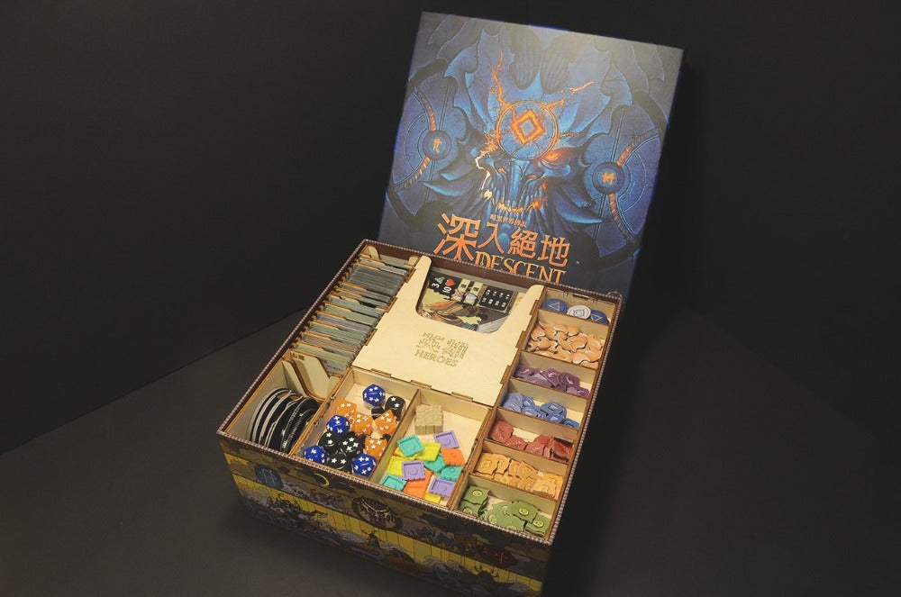 烏鴉盒子 深入絕地:暗黑世界傳說 木製收納盒 Descent: Legends of the Dark Wooden Insert
