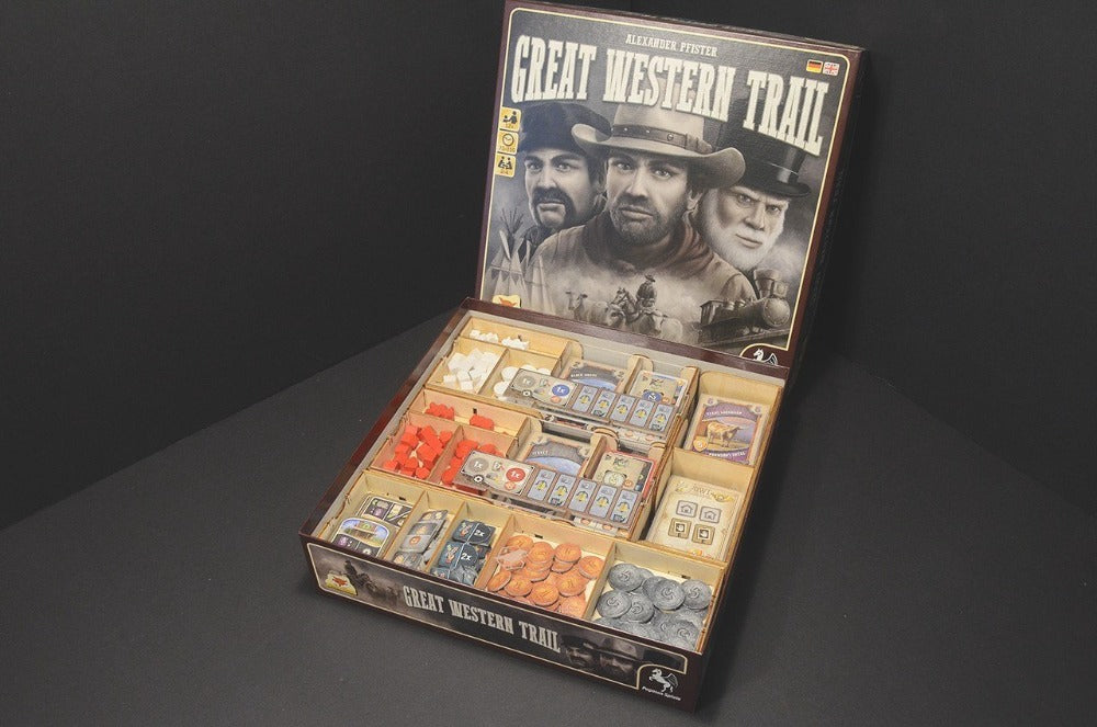 烏鴉盒子 大西部之路 + 擴充 木製桌遊收納盒 Great Western Trail + Exp. Wooden Insert