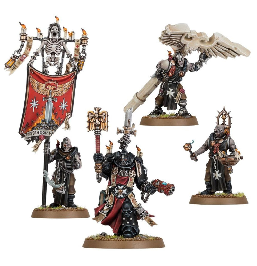 Warhammer 40,000 Black Templars: Chaplain Grimaldus & Retinue