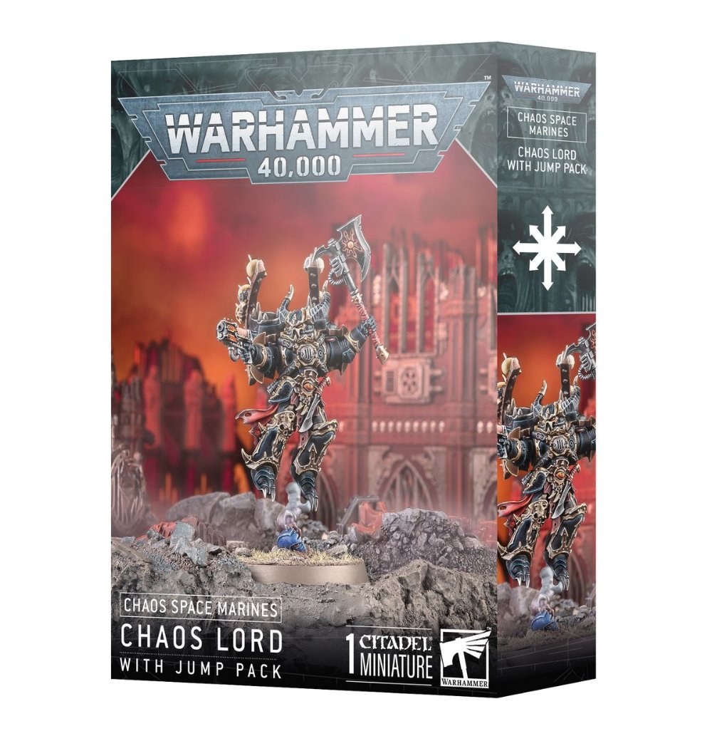 Warhammer 40,000 Chaos Space Marines: Chaos Lord with Jump Pack