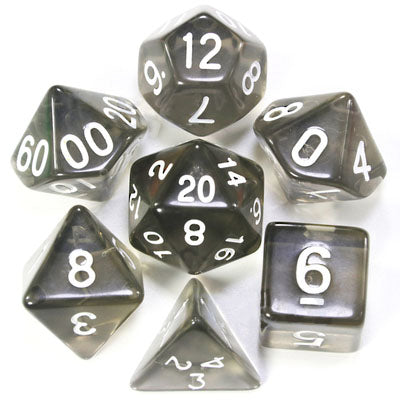 Translucent RPG Dice Set Translucent RPG Dice Set