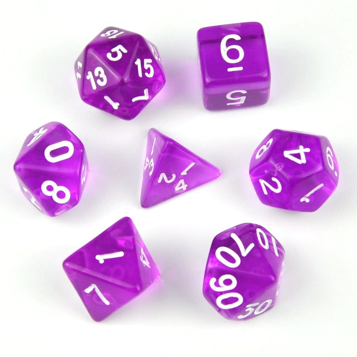 半透明角色扮演骰仔套裝 Translucent RPG Dice Set