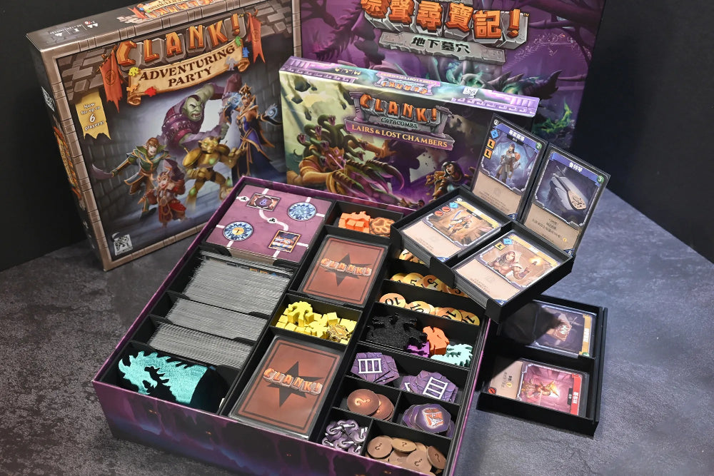 烏鴉盒子 噤聲尋寶記地下墓穴 Clank! Catacombs 收納盒