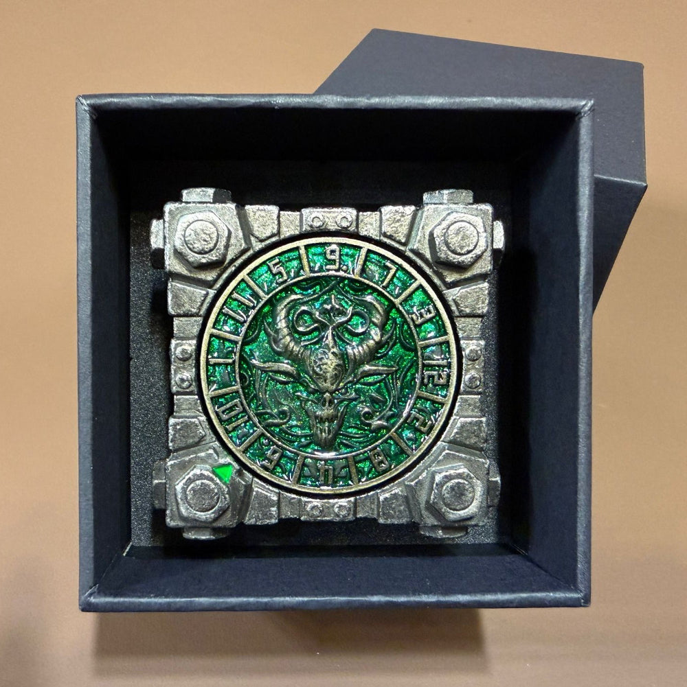 惡魔&諸神 7 in 1 六面旋轉金屬骰子