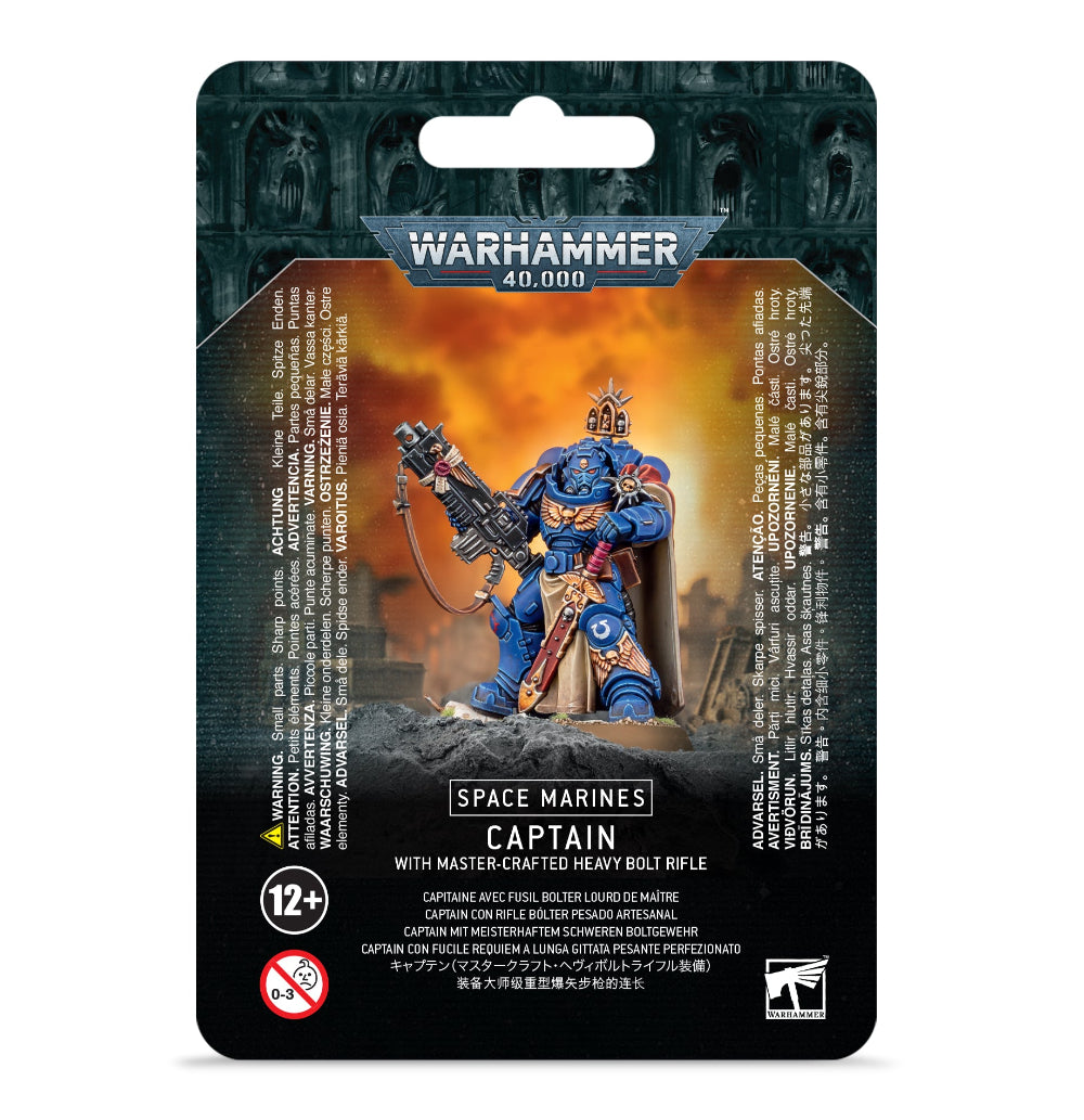 Warhammer 40,000 Space Marines: Captain in Gravis Armour with Master-crafted Heavy Bolt Rifle