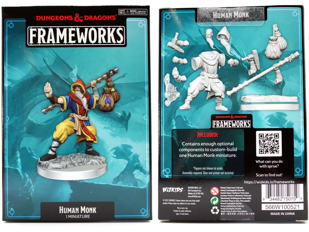 dungeons & dragons framework human monk male