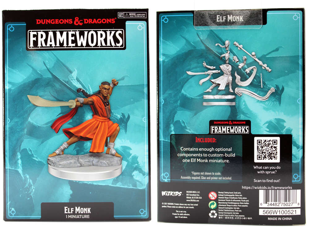dungeons & dragons framework elf monk male
