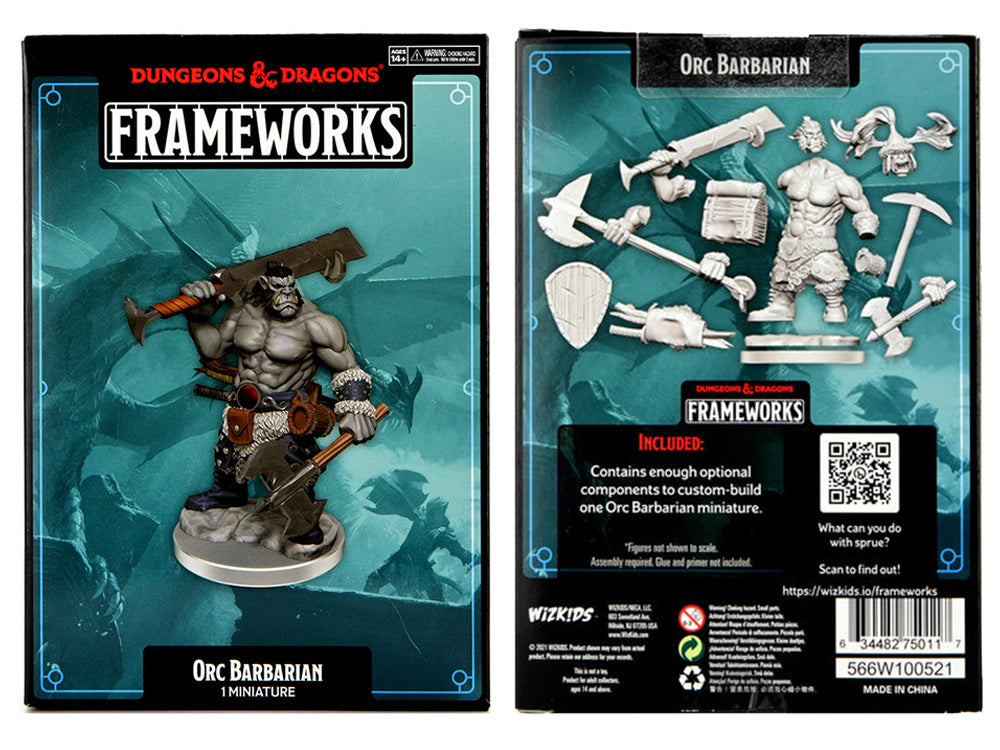 dungeons & dragons framework orc barbarian male