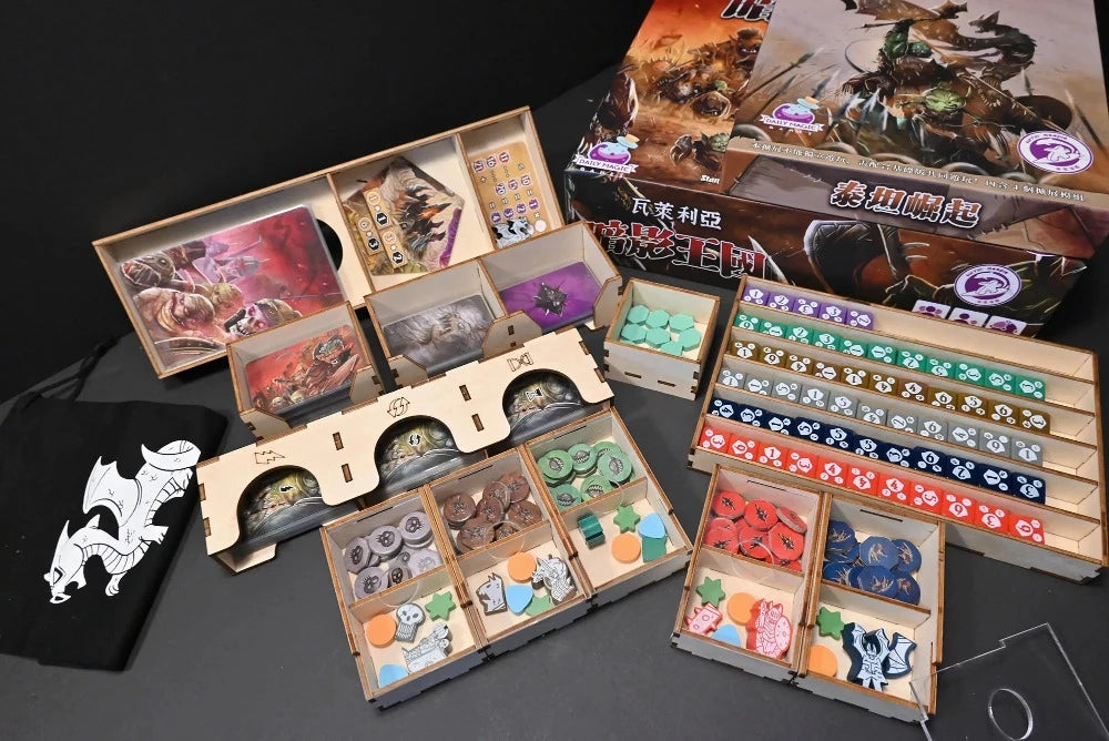 烏鴉盒子 瓦萊利亞暗影王國 木製收納盒 Shadow Kingdoms of Valeria Wooden Insert