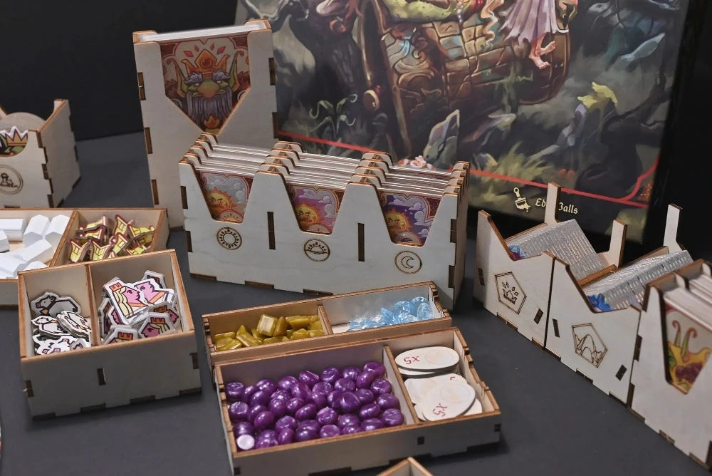 烏鴉盒子巨魔與公主 木製收納盒 Trolls and Princesses Wooden Insert