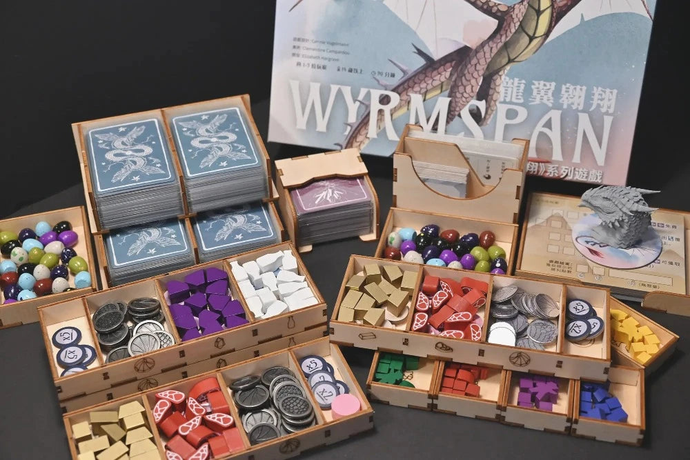 烏鴉盒子 龍翼翱翔 木製收納盒 Wyrmspan Wooden Insert