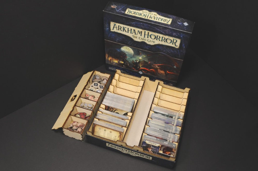 烏鴉盒子 詭鎮奇談(卡牌版) 木製桌遊收納盒 Arkham Horror: The Card Game Wooden Insert