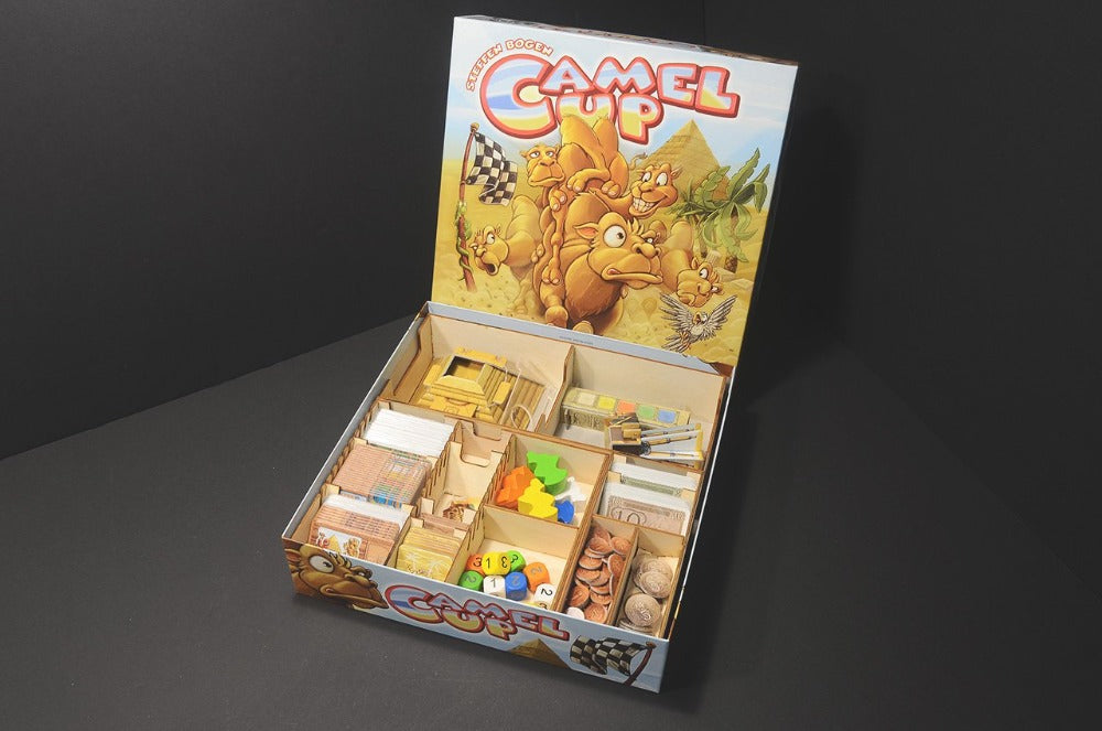 烏鴉盒子 駱駝大賽 + 超級盃擴充 木製桌遊收納盒 Camel Up + Supercup Exp. Wooden Insert