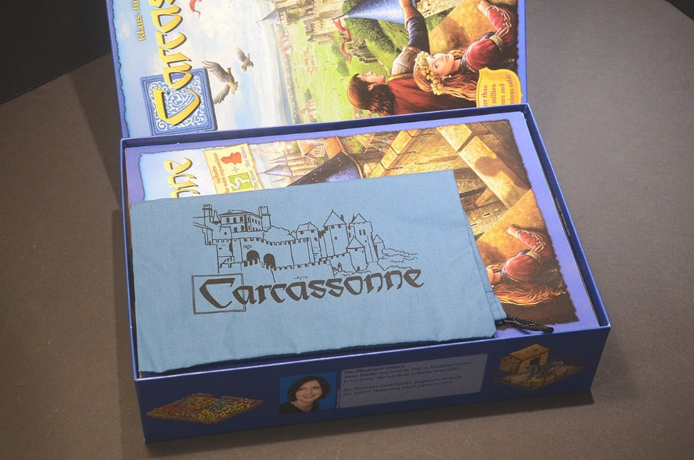 烏鴉盒子 卡卡頌+多擴充 木製桌遊收納盒 Carcassonne + Exps. Wooden Insert