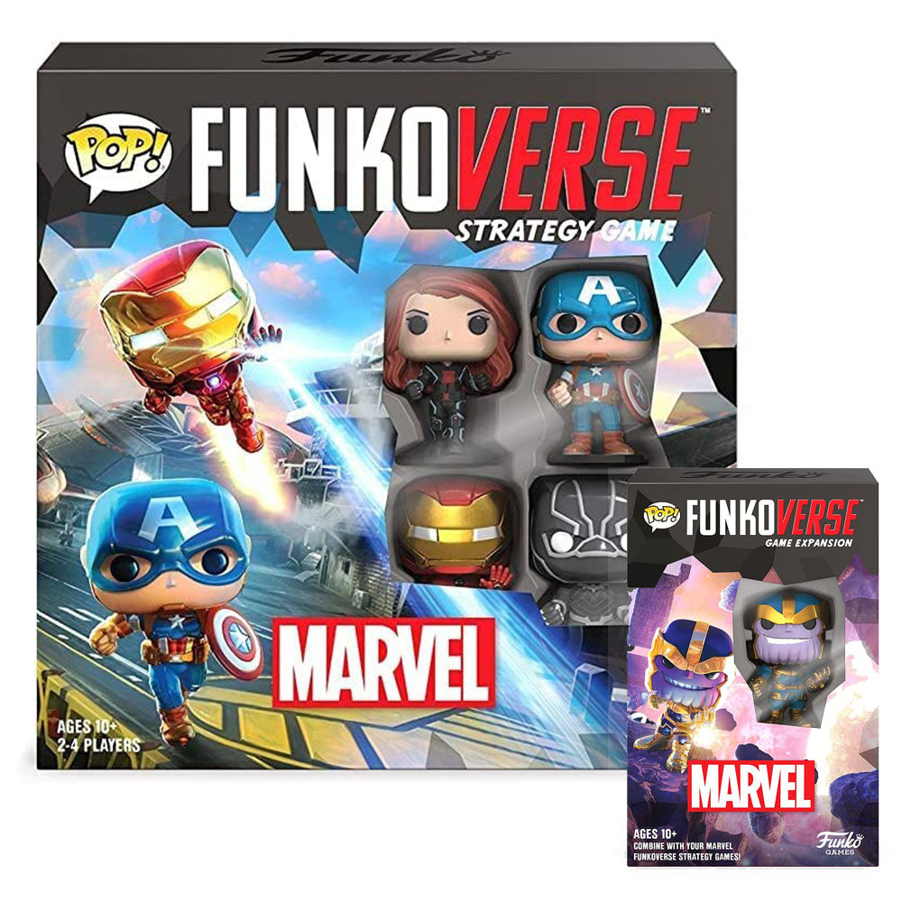 Funkoverse Strategy Game: Marvel 100 & Marvel 101 Bundle 