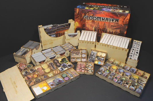 烏鴉盒子 黯淡港灣 木製收納盒 Gloomhaven Wooden Insert 1000