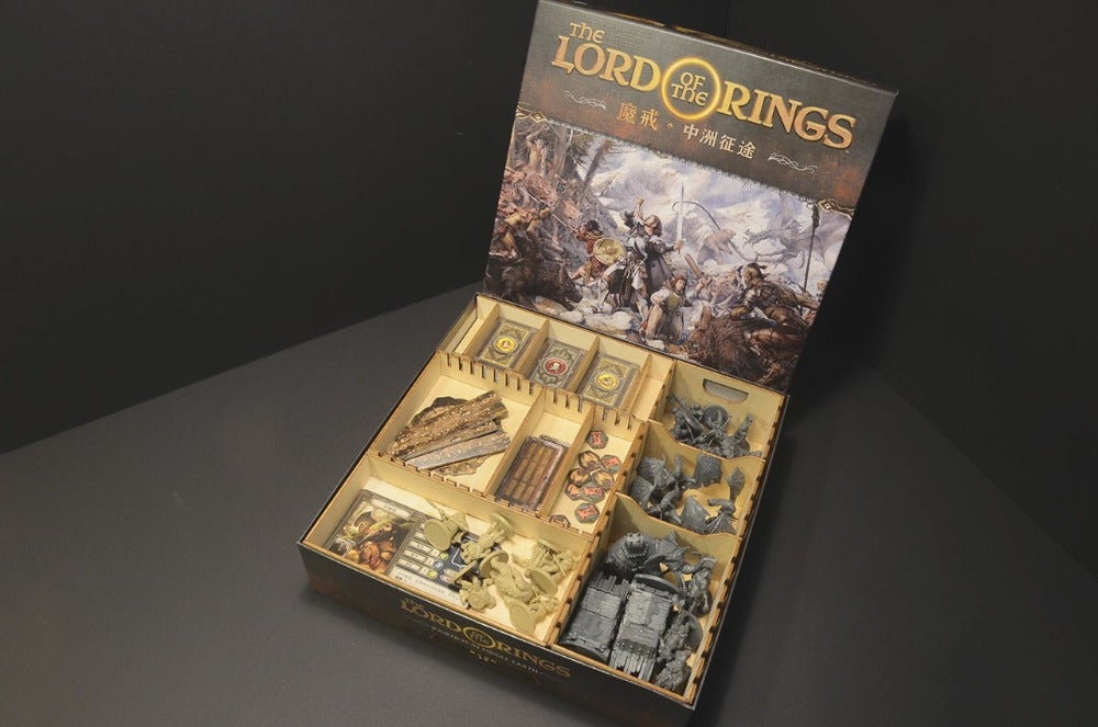 烏鴉盒子 魔戒：中洲征途 木製桌遊收納盒 The Lord of the Rings: Journeys in Middle-earth Wooden Insert