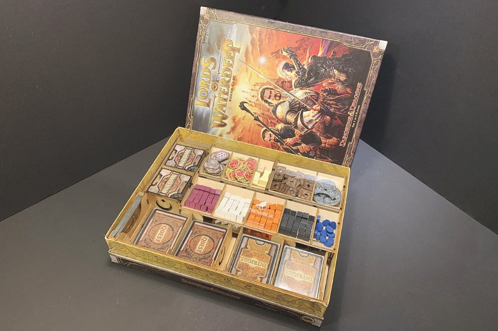 烏鴉盒子 深水城領主+ 骷髏港惡棍 木製桌遊收納盒 Lords of Waterdeep + Scoundrels of Skullport Wooden Insert