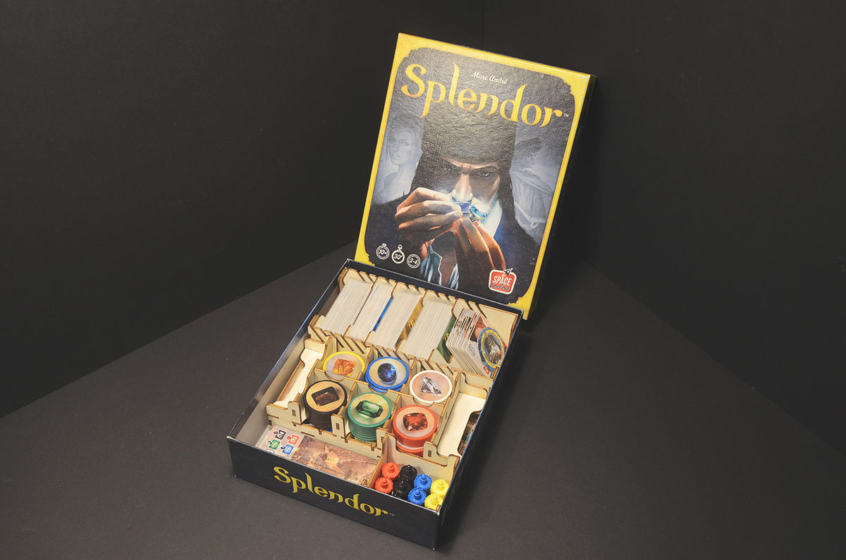 Wooden Insert  -  Splendor + Cities of Splendor  璀璨寶石+城市擴充 木製收納盒